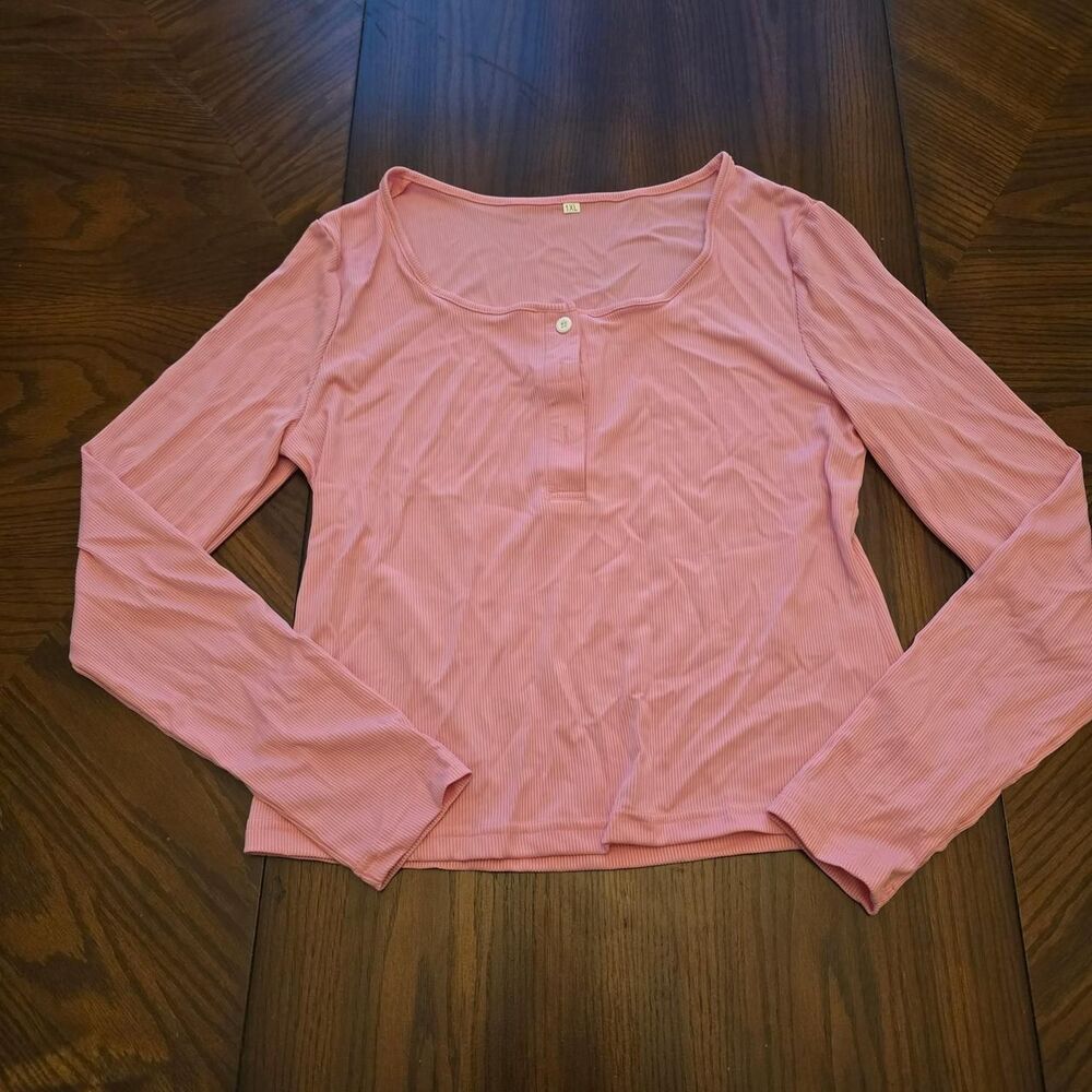 Shein Women's Pink Shirt